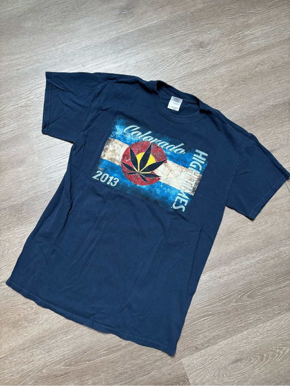 Navy Colorado Graphic T-Shirt - 2013 High Times